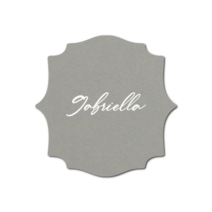 Individually Personalized Wedding Prints on Diecut Cardstock - Shape S15