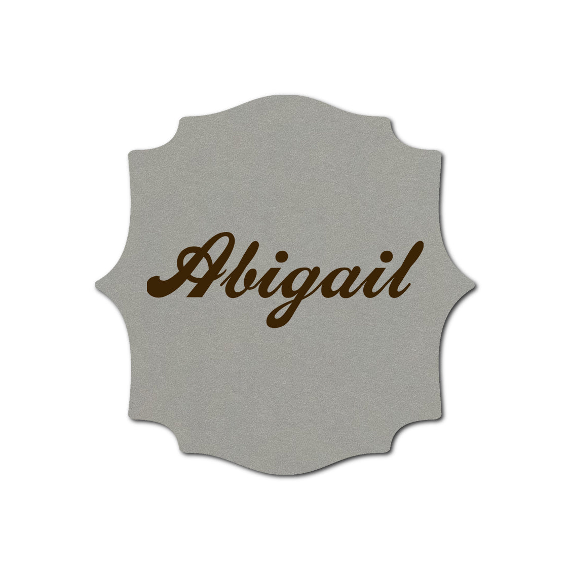 Individually Personalized Wedding Prints on Diecut Cardstock - Shape S15