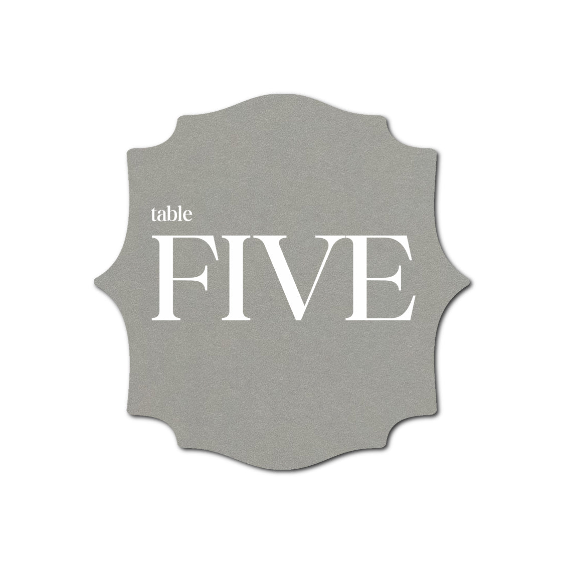 Individually Personalized Wedding Prints on Diecut Cardstock - Shape S15