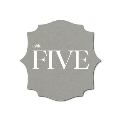 Individually Personalized Wedding Prints on Diecut Cardstock - Shape S15