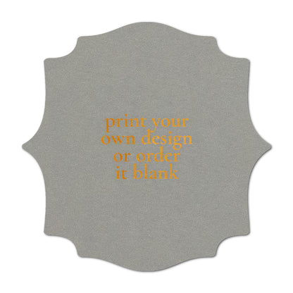 Custom Wedding Prints on Diecut Shaped Cardstock | Shape S15