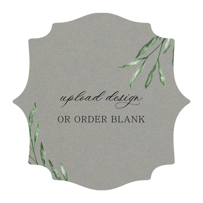 Custom Wedding Prints on Diecut Shaped Cardstock | Shape S15