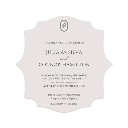Personalized Wedding Cards | Fully Custom Print | Signature Shape SS15