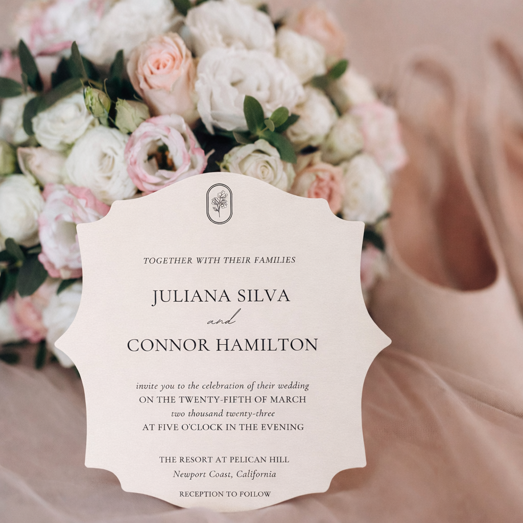 Personalized Wedding Cards | Fully Custom Print | Signature Shape SS15