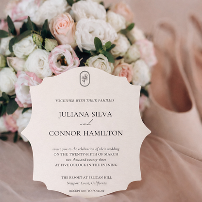 Personalized Wedding Cards | Fully Custom Print | Signature Shape SS15