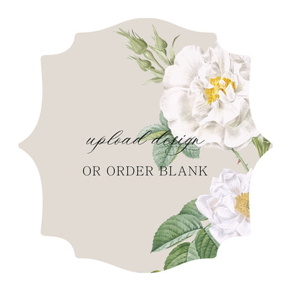 Custom Wedding Prints on Diecut Shaped Cardstock | Shape S15