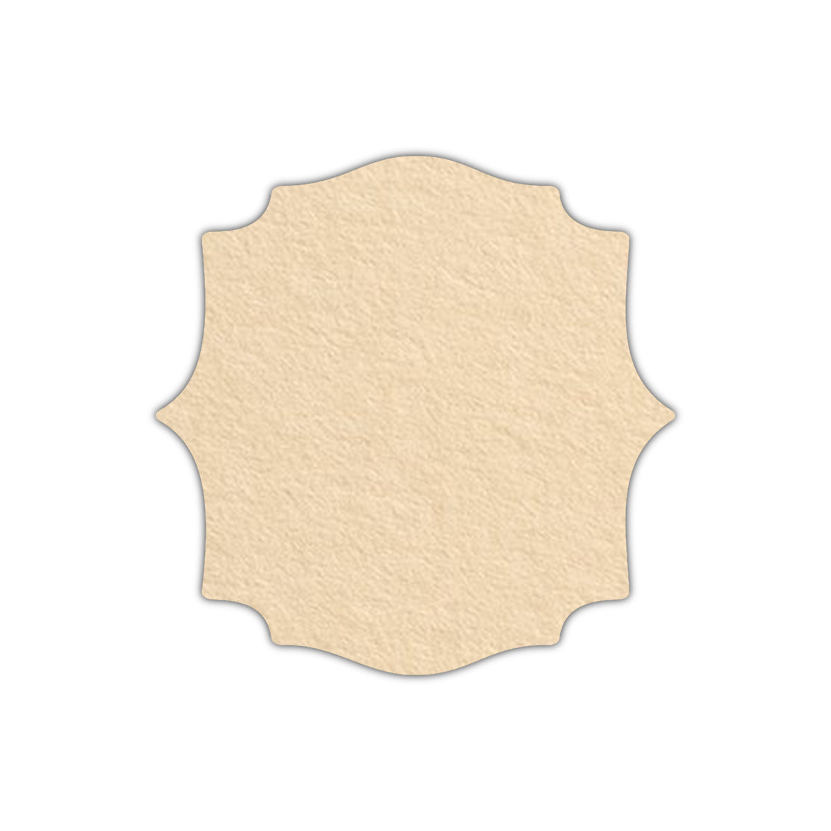 CMYK Print on Antique Ivory Cardstock | Shape S15 | 5.25" x 5.25"
