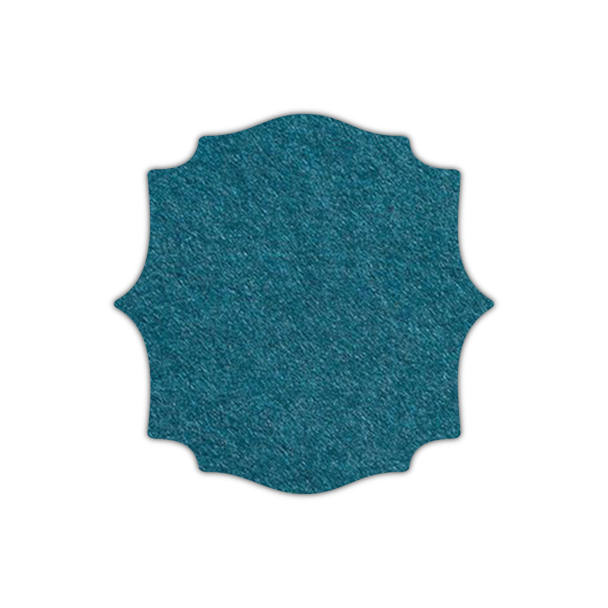 CMYK Print on Dark Teal Blue Cardstock | Shape S15 | 4" x 4"