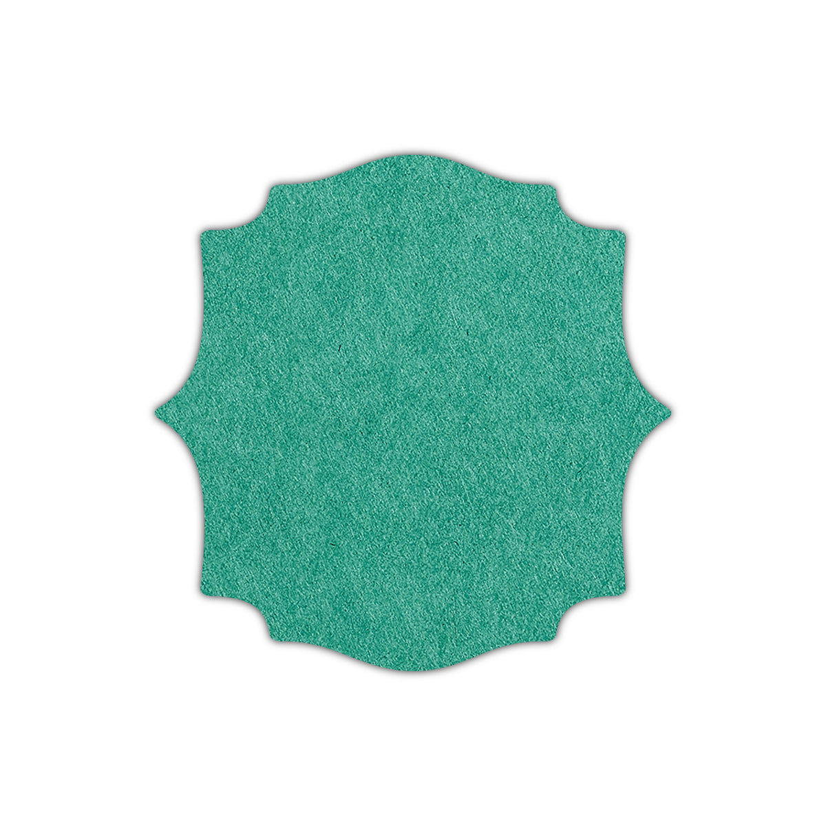 CMYK Print on Emerald Cardstock | Shape S15 | 2.25" x 2.25"