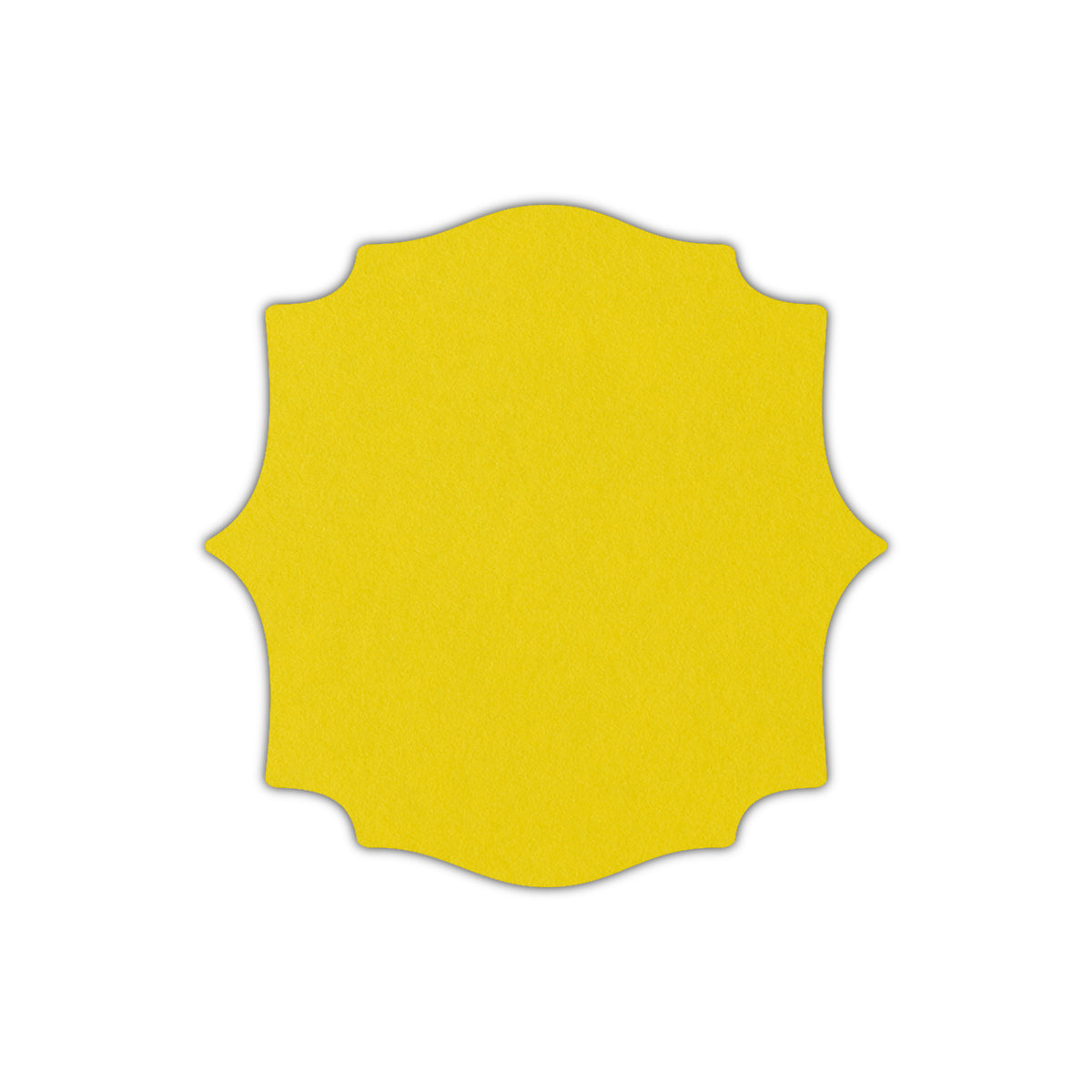 CMYK Print on Factory Yellow Cardstock | Shape S15 | 6" x 6"