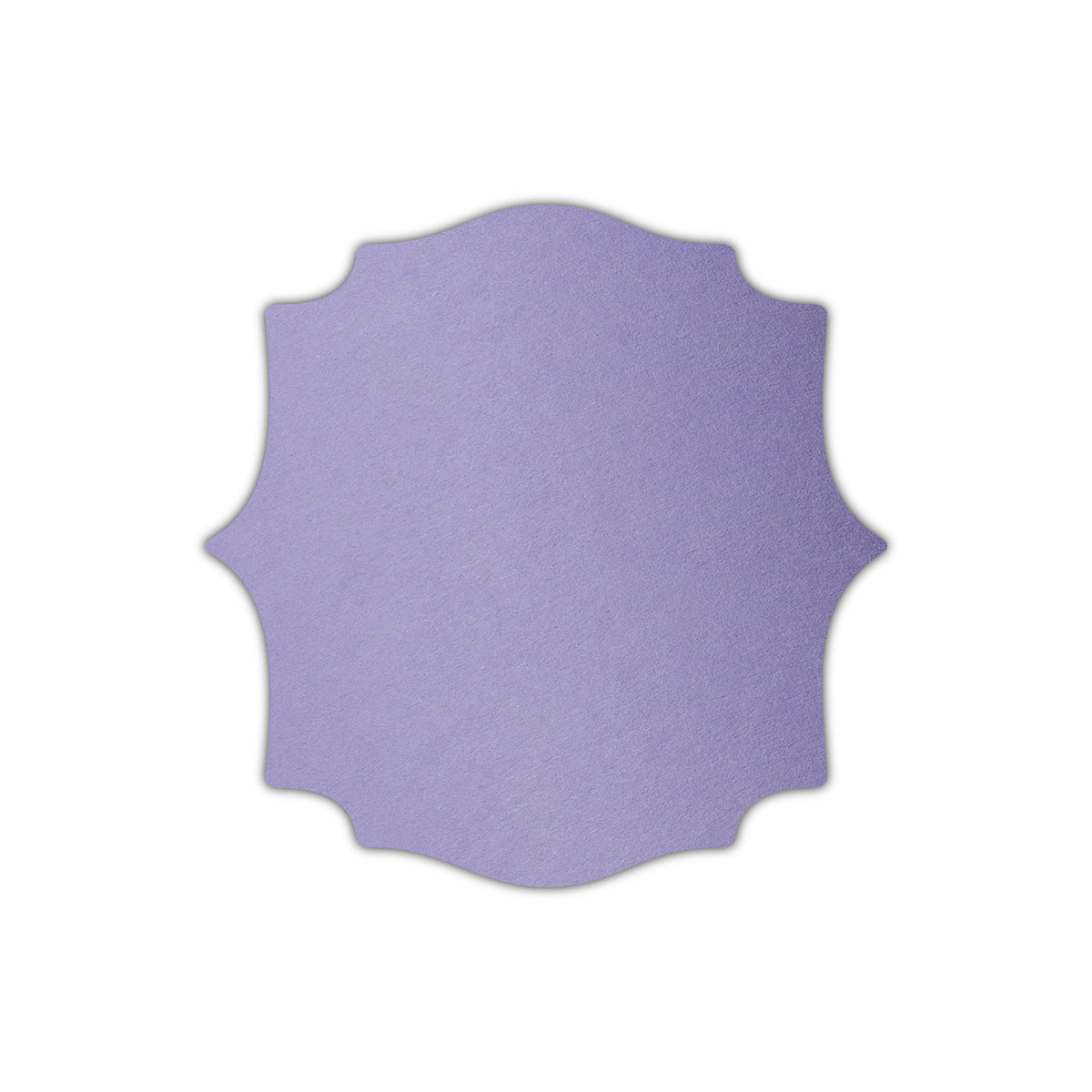 CMYK Print on Lavender Cardstock | Shape S15 | 7.25" x 7.25"