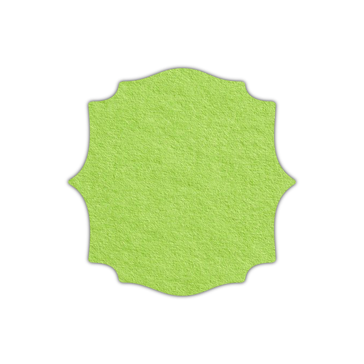 CMYK Print on Leaf Green Cardstock | Shape S15 | 2.75" x 2.75"