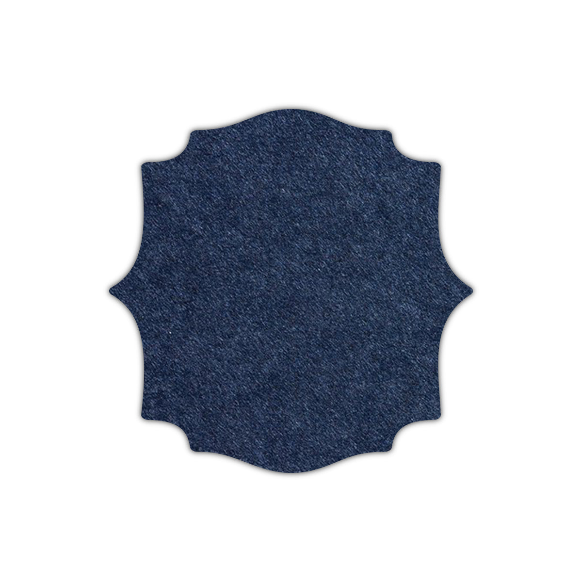 CMYK Print on Midnight Blue Cardstock | Shape S15 | 3" x 3"