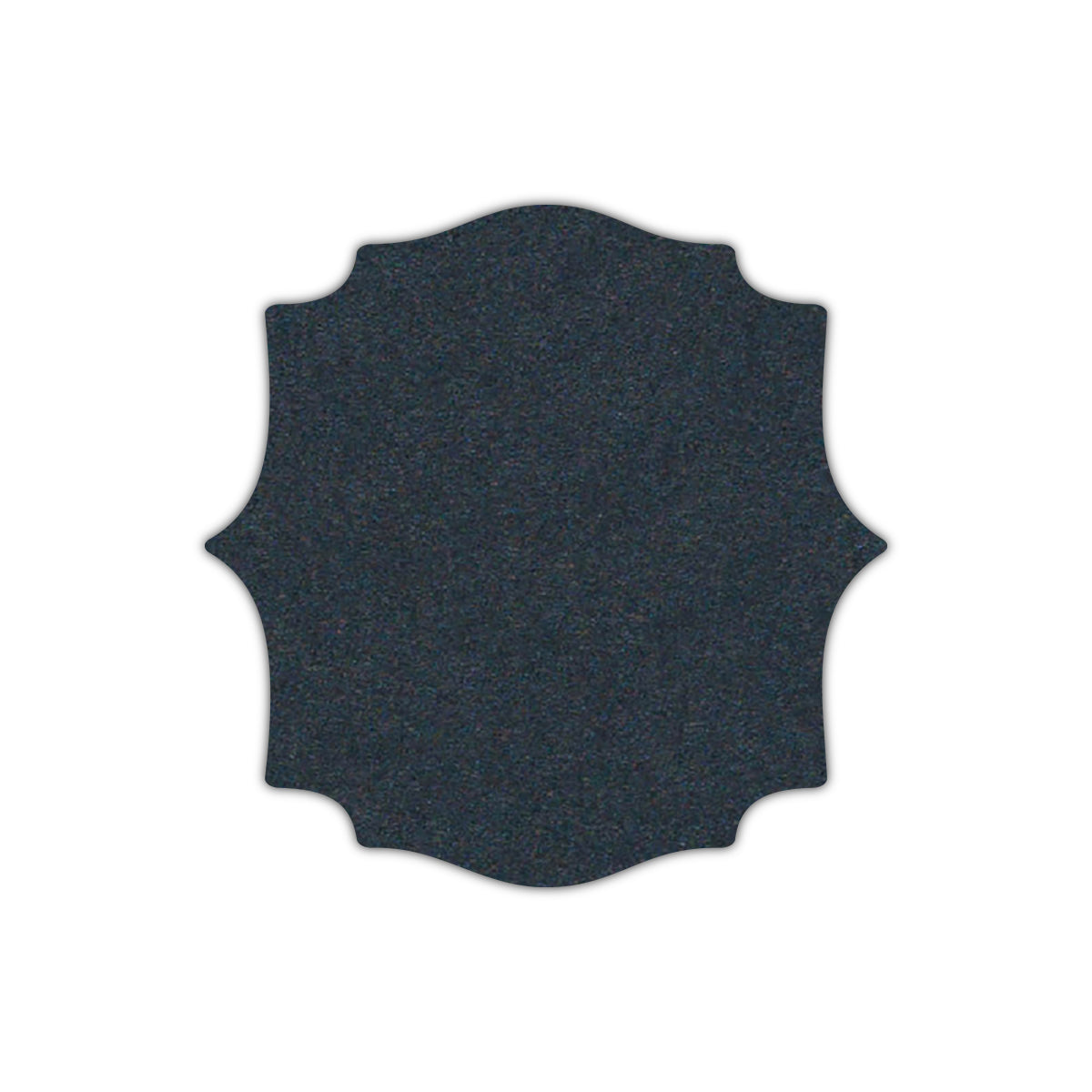 CMYK Print on Navy Blue Cardstock | Shape S15 | 2" x 2"