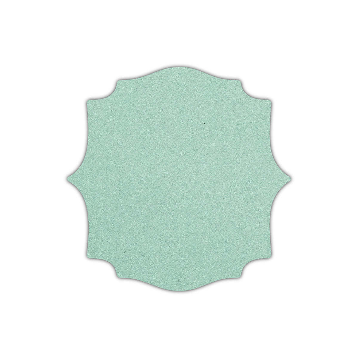 CMYK Print on Park Green Cardstock | Shape S15 | 3" x 3"