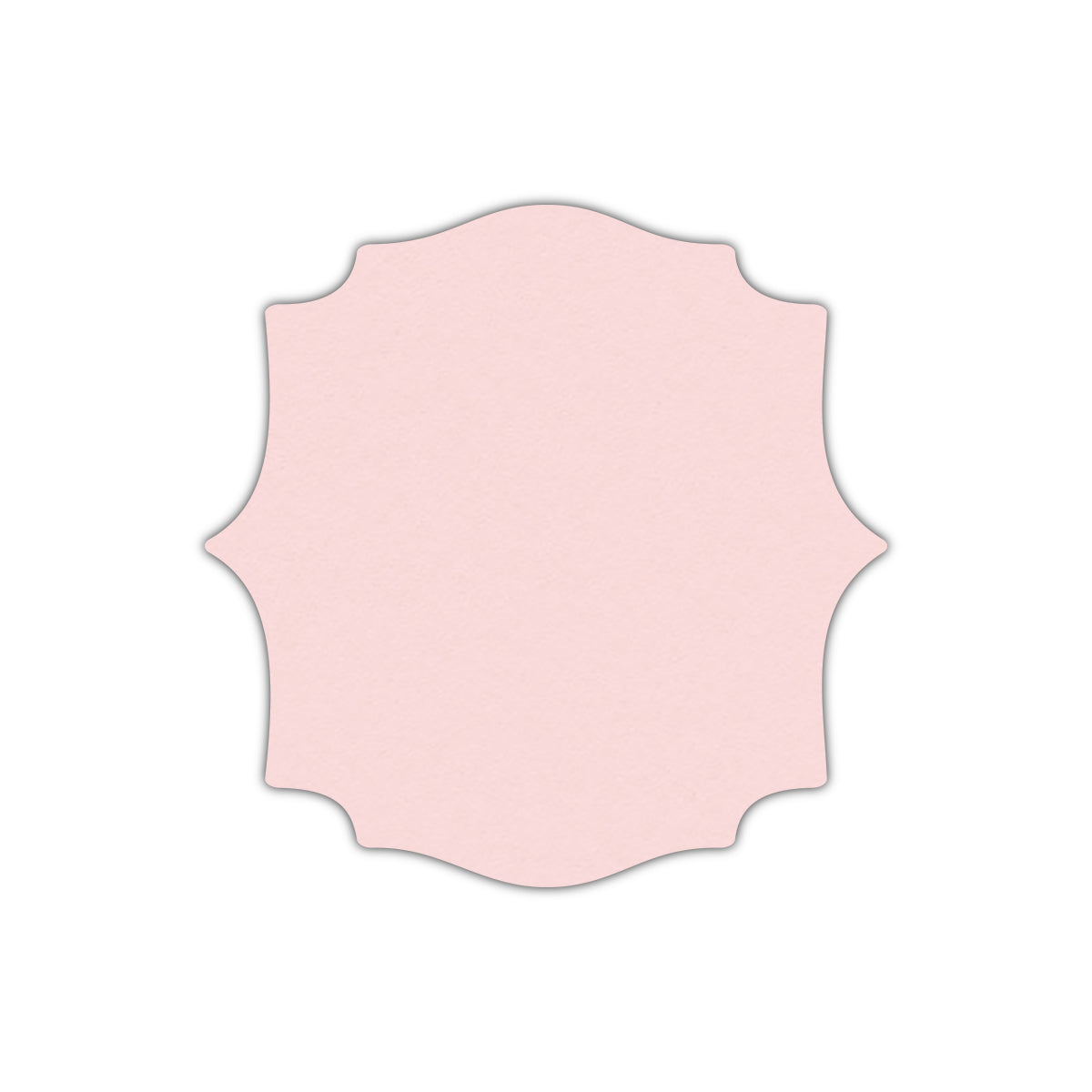 CMYK Print on Pastel Pink Cardstock | Shape S15 | 7" x 7"