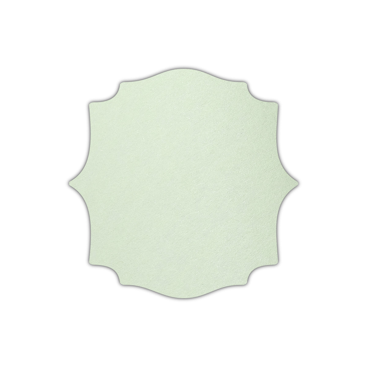 CMYK Print on Pistachio Cardstock | Shape S15 | 5.25" x 5.25"