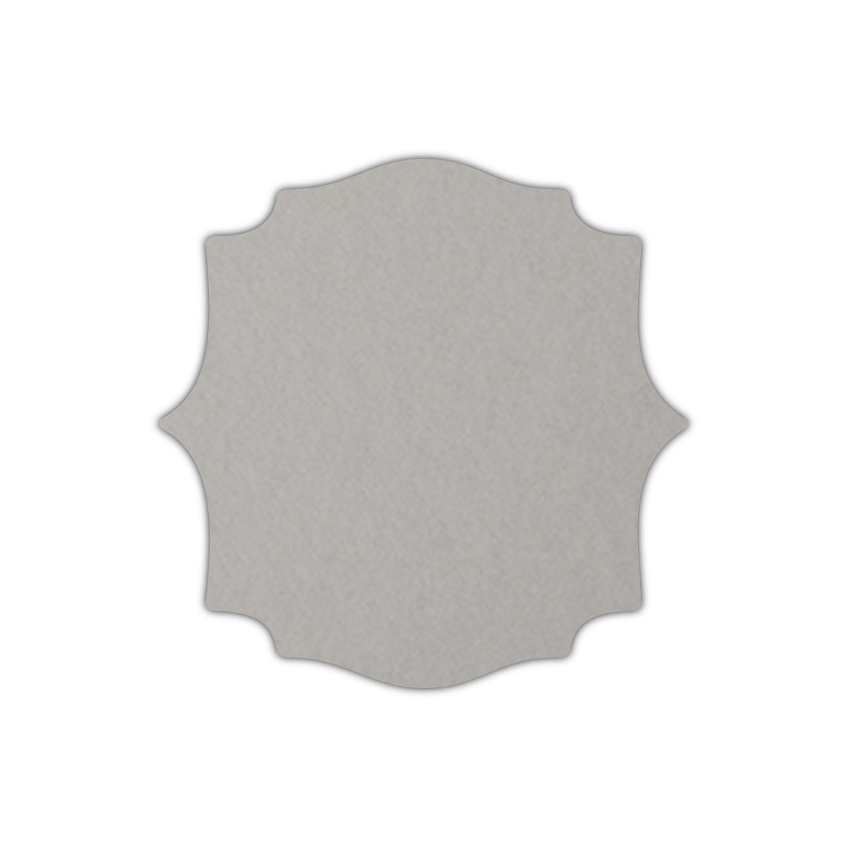 CMYK Print on Real Grey Cardstock | Shape S15 | 4.75" x 4.75"
