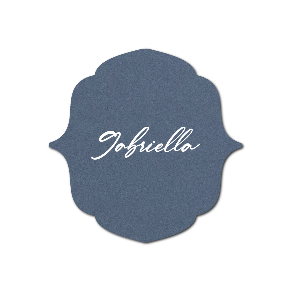 Individually Personalized Wedding Prints on Diecut Cardstock - Shape S16