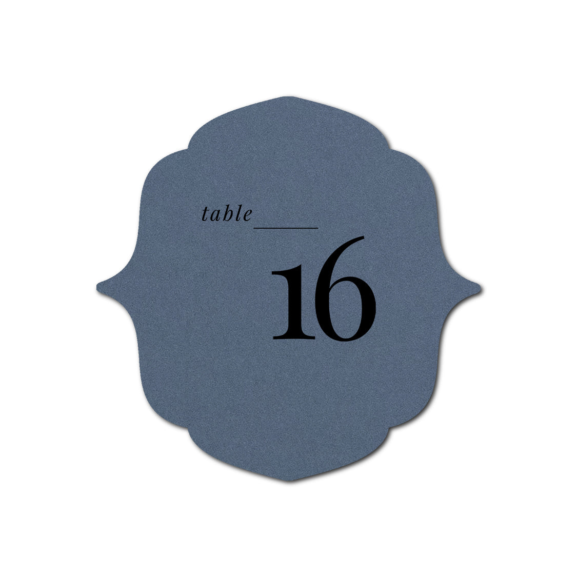 Individually Personalized Wedding Prints on Diecut Cardstock - Shape S16