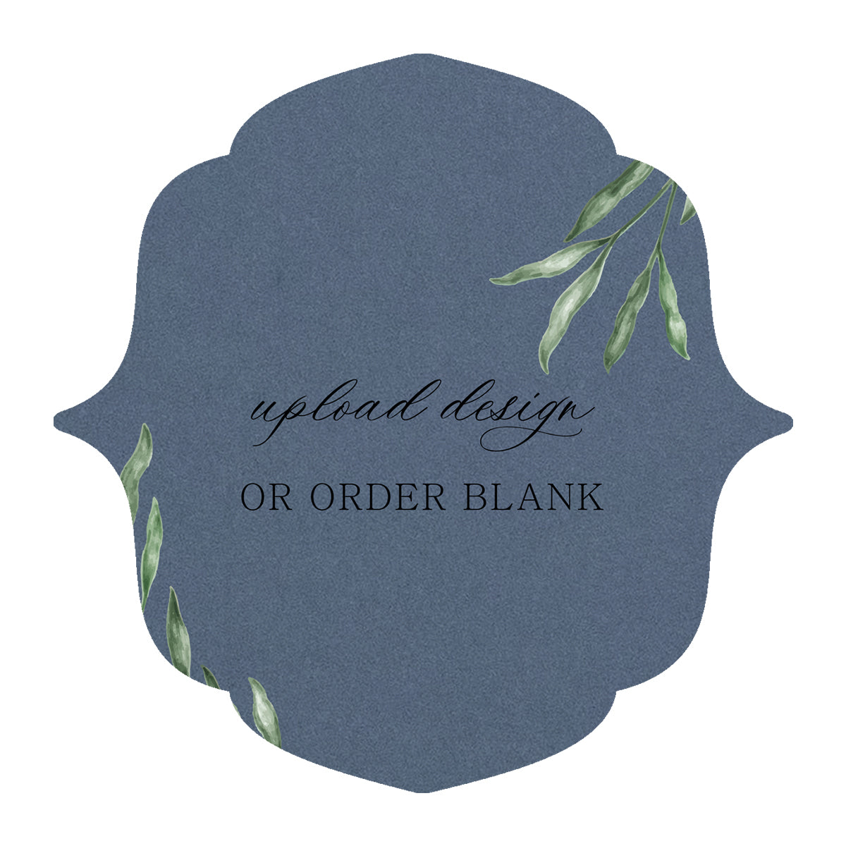 Custom Wedding Prints on Diecut Shaped Cardstock | Shape S16