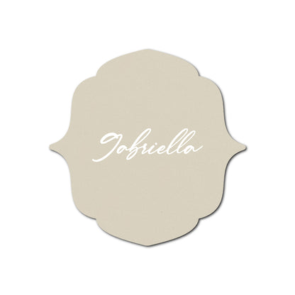 Individually Personalized Wedding Prints on Diecut Cardstock - Shape S16