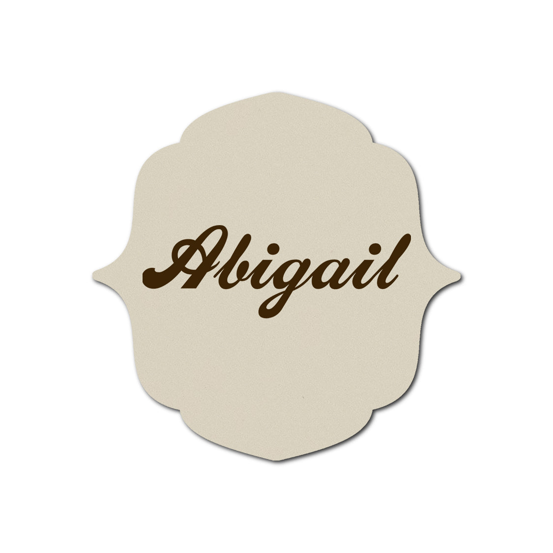 Individually Personalized Wedding Prints on Diecut Cardstock - Shape S16