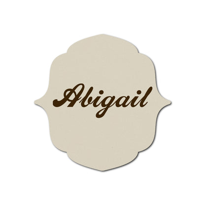 Individually Personalized Wedding Prints on Diecut Cardstock - Shape S16
