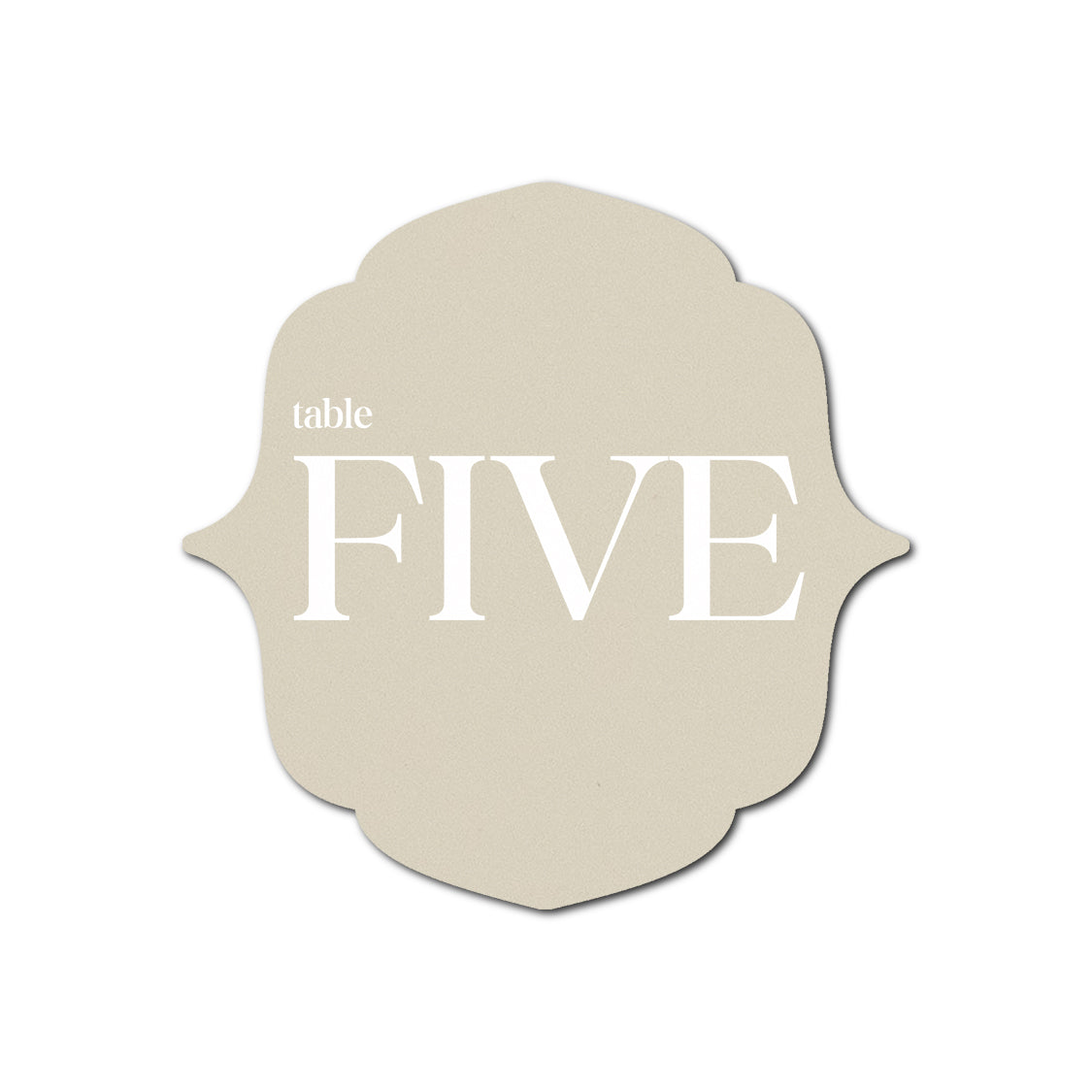 Individually Personalized Wedding Prints on Diecut Cardstock - Shape S16