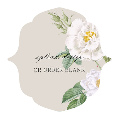 Custom Wedding Prints on Diecut Shaped Cardstock | Shape S16