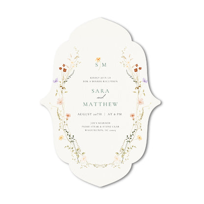 Personalized Wedding Cards | Fully Custom Print | Signature Shape S16