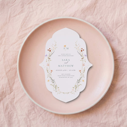 Personalized Wedding Cards | Fully Custom Print | Signature Shape S16