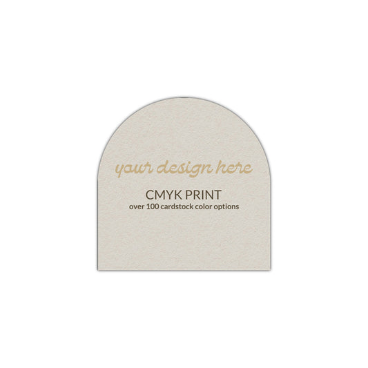 Shape S1 Diecut Card | CMYK Print | 2.5" x 2.5"