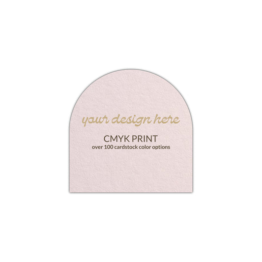 Shape S1 Diecut Card | CMYK Print | 2.25" x 2.25"