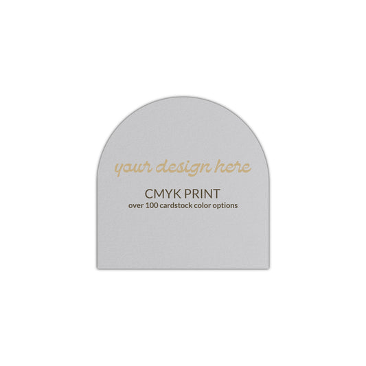 Shape S1 Diecut Card | CMYK Print | 2" x 2"