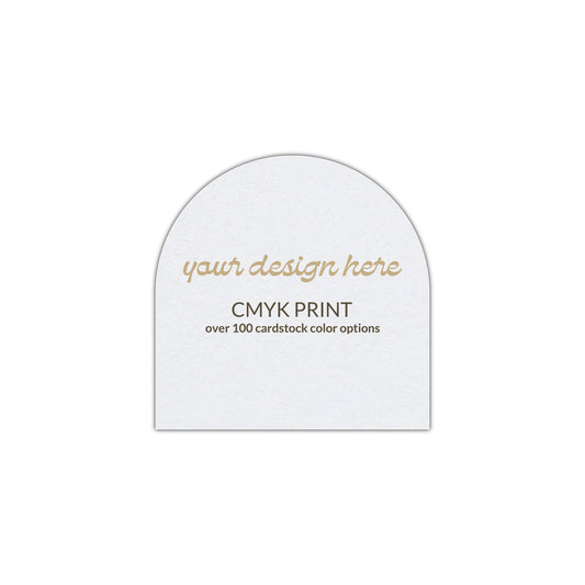 Shape S1 Diecut Card | CMYK Print | 3" x 3"