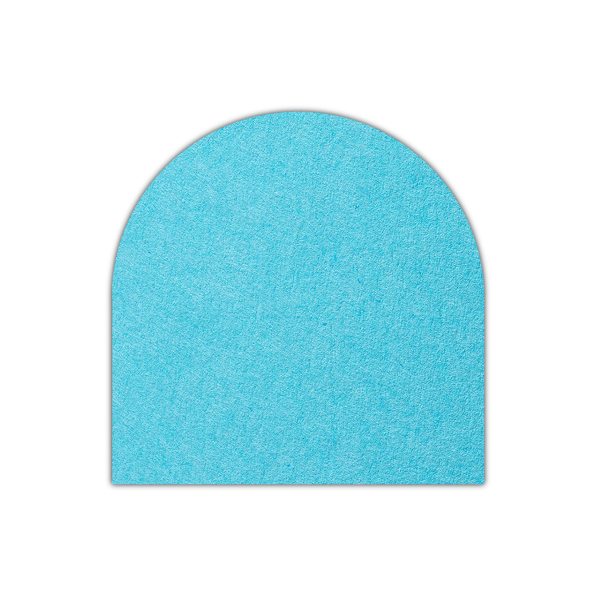 CMYK Print on Turquoise Cardstock | Shape S1 | 2" x 2"