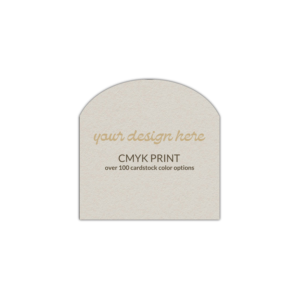 Shape S2 Diecut Card | CMYK Print | 5" x 5"