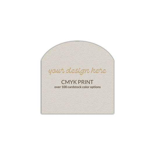 Shape S2 Diecut Card | CMYK Print | 2.5" x 2.5"