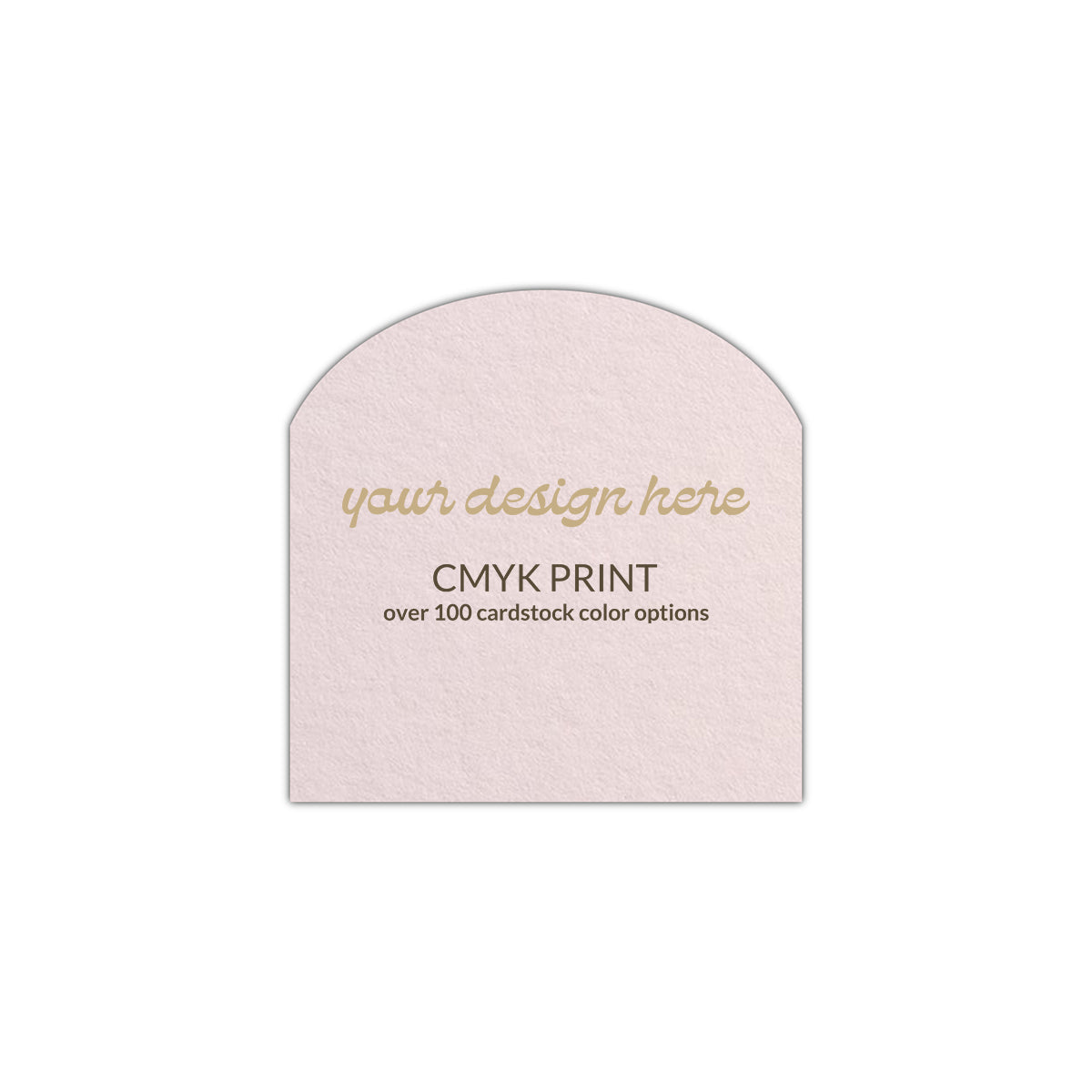 Shape S2 Diecut Card | CMYK Print | 6" x 6"