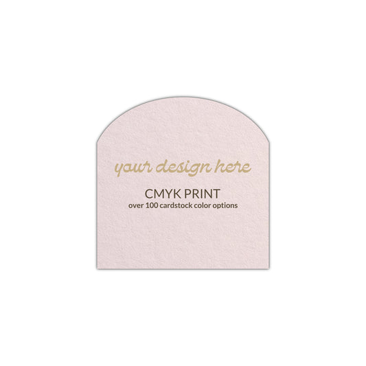 Shape S2 Diecut Card | CMYK Print | 2.25" x 2.25"