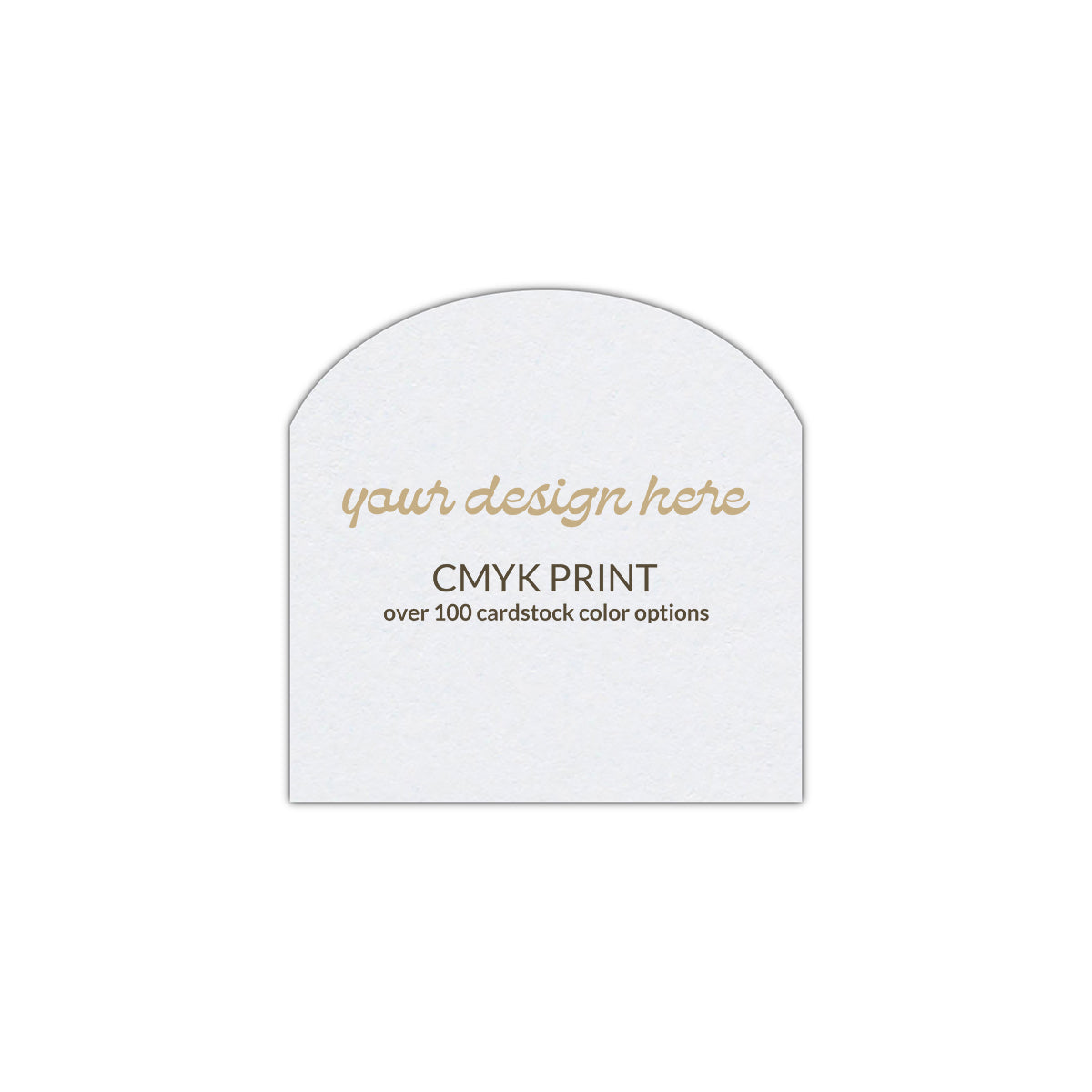 Shape S2 Diecut Card | CMYK Print | 4" x 4"