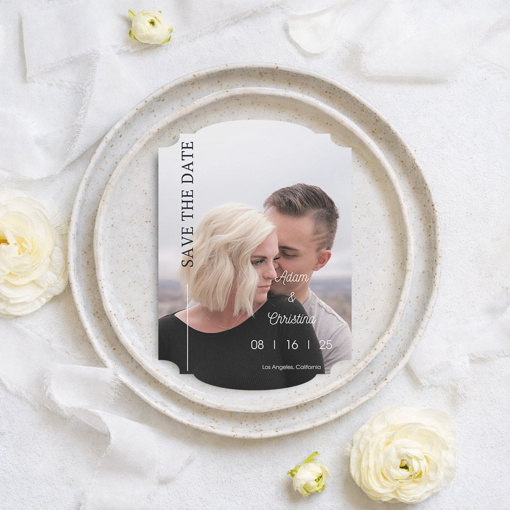 Personalized Wedding Cards | Fully Custom Print | Signature Shape S20