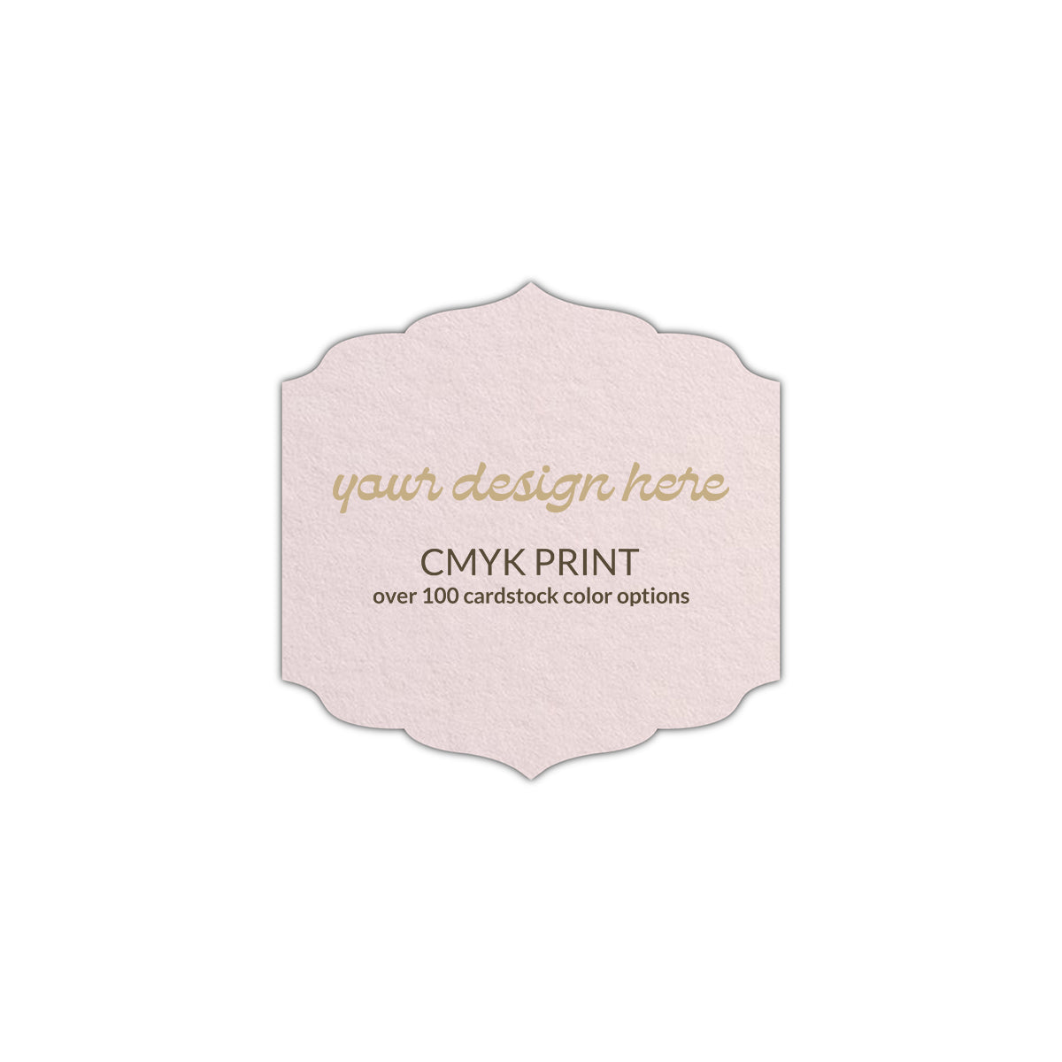Shape S23 Diecut Card | CMYK Print | 4.75" x 4.75"