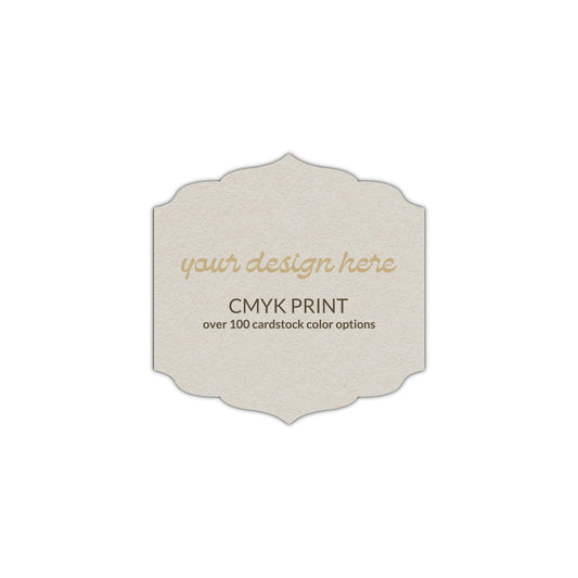 Shape S23 Diecut Card | CMYK Print | 2.5" x 2.5"