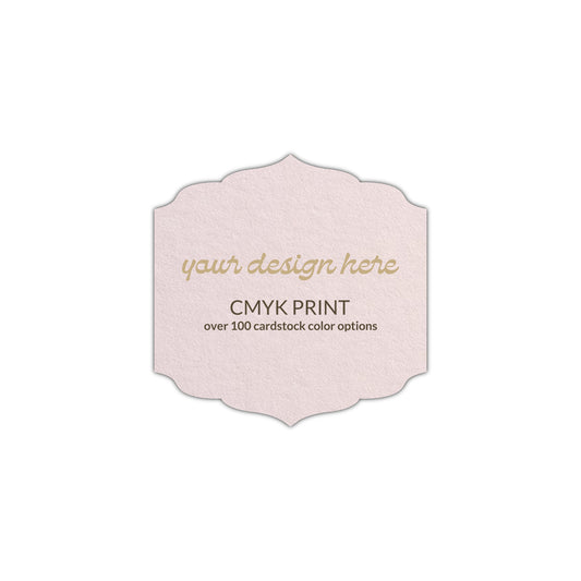 Shape S23 Diecut Card | CMYK Print | 2.25" x 2.25"