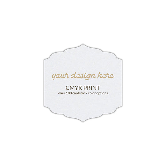 Shape S23 Diecut Card | CMYK Print | 3" x 3"
