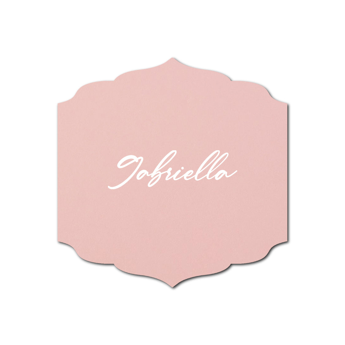 Individually Personalized Wedding Prints on Diecut Cardstock - Shape S23