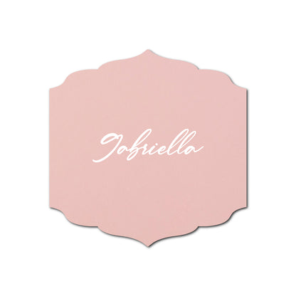 Individually Personalized Wedding Prints on Diecut Cardstock - Shape S23