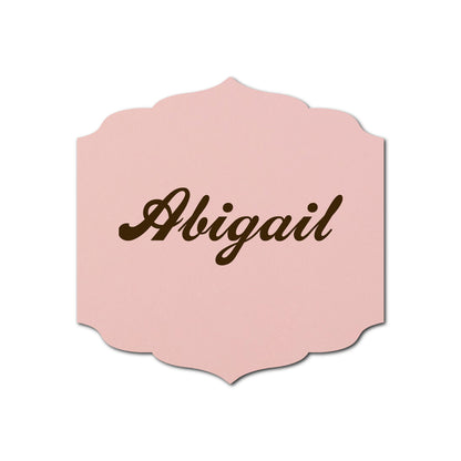 Individually Personalized Wedding Prints on Diecut Cardstock - Shape S23